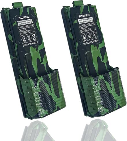 BAOFENG 2 Pack BF-F8HP Battery BL-5 Extended 3800mAh Large Capacity Camo Li-ion Batter for GMRS Radio UV-5R Series in Saudi Arabia