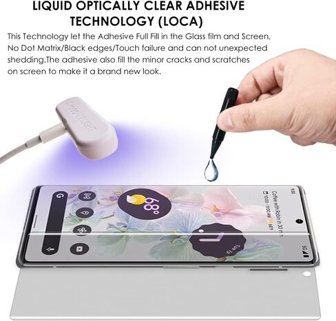 [2 Pack Pixel 6 Pro Matte Screen Protector, Tempered Glass [UV Set], Anti Glare, Anti-Fingerprint, Support Fingerprint-ID, Sensitive and Soft Touch [Tailored for Mobile Gaming] in Saudi Arabia