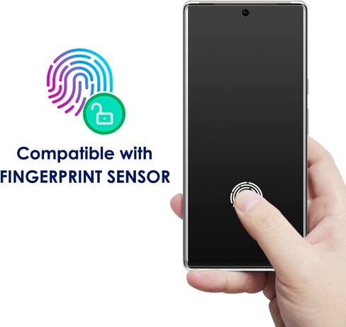 [2 Pack Pixel 6 Pro Matte Screen Protector, Tempered Glass [UV Set], Anti Glare, Anti-Fingerprint, Support Fingerprint-ID, Sensitive and Soft Touch [Tailored for Mobile Gaming] in Saudi Arabia