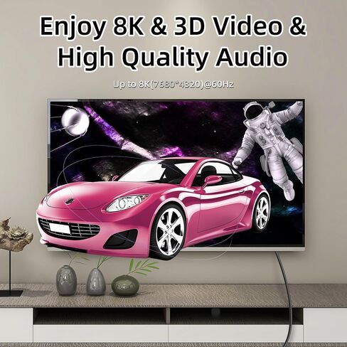 Gelrhonr 8k mini hdmi إلى كابل HDMI ، 90 درجة Mini HDMI ذكر إلى HDMI ذكر 48GBPS دعم السرعة عالية 8K@60Hz Video4K@144Hz للكاميرا ، كاميرا الفيديو HDTV المحمول (الزاوية اليمنى Mini HDMI 0.5m) in Kuwait