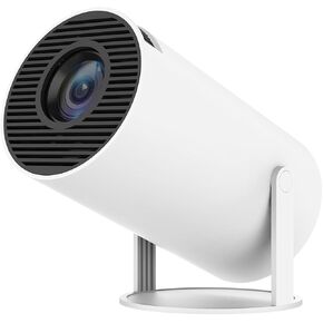 Mini projector with WiFi and Bluetooth, Portable Projector with 4K 1080P Support, 180° Rotatable Auto Keystone with Android 11 Smart Projector