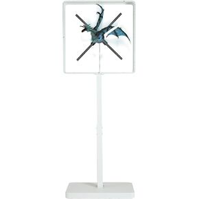 3D Hologram Fan with Wardrobe,Hologram Projector HD LED Resolution Advertising Display with Remote Bluetooth WiFi,700 Video Library for Business,Bar,Halloween (58CM Metal Protective Cover)