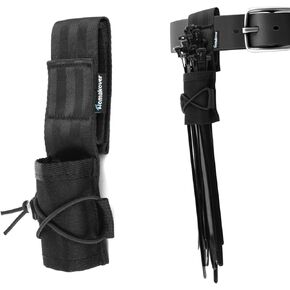 Zip Tie Organizer, Large Capacity Cable Tie Holder with Adjustable Belt Loop & Pocket, Universal Zip Tie Organizer Band for Cable Arrangement, Heavy Duty Wire Tie Keeper for Easy and Neat Organization