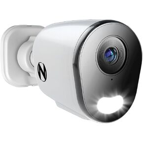 Night Owl Add On Wired IP 12MP Deterrence Camera with 2-Way Audio - White