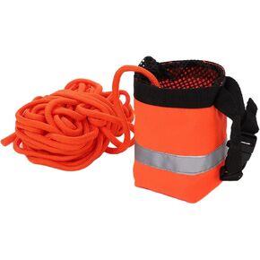 Throw Rope Bag Water,Throw Rope Bag Life Saving Reflective Rope Water Floating Bag Saving Equipment for Water Sports Rescuing (15M)