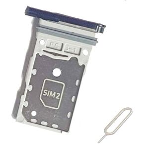 for Samsung Galaxy S23 Fe Sim Card Tray & Micro SD Sim Card Holder Container Replacement Part (Black)