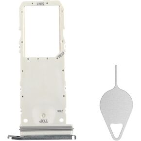 Sim Card Tray Replacement for Samsung Galaxy Note20 5G (Single SIM Version) Mystic White Card Tray Slot Holder Bracket Adapter with Needle Ejector for Note 20 5G SM-N981U SM-N981U1