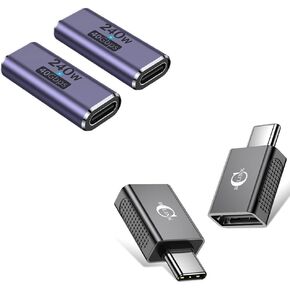 AuviPal USB C Coupler and USB C to USB Adapter