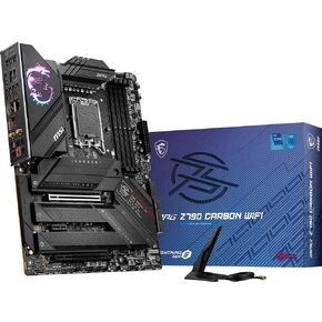 MSI MPG Z790 Carbon WiFi Gaming Computer Motherboard (Supports 12th/13th Gen Intel Processors, LGA 1700, DDR5, PCIe 5.0, M.2, 2.5Gbps LAN, USB 3.2 Gen2, Wi-Fi 6E, ATX) Intel PC Motherboards (Renewed)