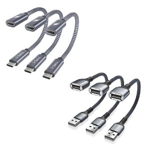RUXELY USB C Data Blocker Adapter 3-Pack,USB Data Blocker Adapter 3-Pack,Data Blocking Defender,Protect Against Juice Jacking,Connector for iPhone 12 13 14 15,Samsung Galaxy S21 S22 S23,iPad