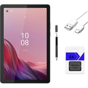 Lenovo Tab M9 9" HD (1340 x 800) Tablet, MediaTek Helio G80, 3GB RAM, 32GB eMMC + 64GB Memory Card, Android 12, Arctic Grey with HEXAccessories