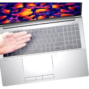 Keyboard Cover for HP ZBook Firefly 16 G9 G10 G11, ZBook Fury 16 G9 G10 G11, ZBook Fury 15 G8, ZBook Firefly 15 G8 Laptop Keyboard Skin-Clear