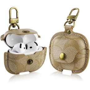 for AirPods 4 Case, Compatible with AirPods 4th Generation, Leather Full Body Shockproof Protective Cover, Random Pattern (A)
