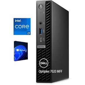 Dell Optiplex 7020 Micro Form Factor Business Desktop Computer, Intel Core i7-14700T Processor, 20 Core, up to 5.2 GHz, 32GB RAM 1TB SSD, RJ-45 Ethernet, HDMI, WIFI6, Bluetooth, Windows 11 Pro