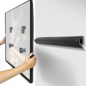 Auocae No Drill Drywall TV Mount for 22-55 Inch TVs, Low Profile TV Wall Mount Bracket, Heavy Duty Steel, Holds 100 lbs, Max VESA 400x400mm, No Studs Required, Easy Installation for Bedroom, Apartment