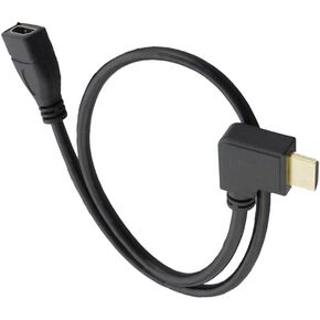 Seadream 20" 50CM 90 Degree HDMI Right-toward Male to HDMI Female Cable Adapter Connector (Right-toward)