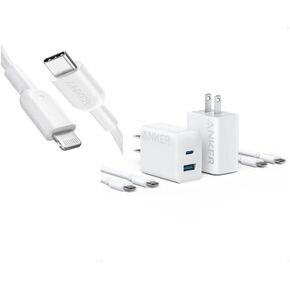 Anker USB C to Lightning Cable 2-Pack 20W Charger