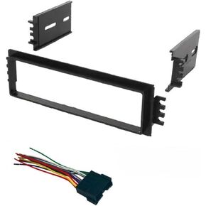 ASC Car Stereo Radio Dash Install Kit and Wire Harness for Installing a Single Din Aftermarket Radio for 2002 2003 2004 2005 Hyundai Accent