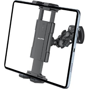 OHLPRO Heavy Duty Drill Base Tablet Wall Mount Holder, 360° Adjustment iPad Mount for Wall/Desk, Upgrade Short Support Arm Kitchen Wall Mount Stand Compatible with 5"-13" iPad Phone Samsung Tab