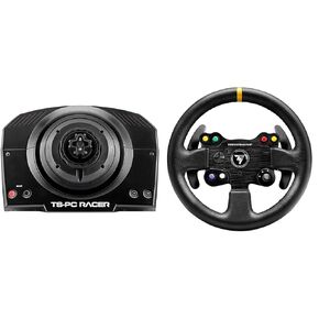 THRUSTMASTER PC Racer Servo Base Bundle with Leather 28GT Wheel Add-On (Compatible with PS5, PS4, XBOX Series X/S, One, PC)