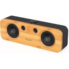 DOSS Soundbox H200 50W Home Bluetooth Speaker with Dual 3.5-Inch Woofers, Crisp 1-Inch Tweeters, 35H Playtime, TWS Pairing, Eco-Friendly Design, Bluetooth 5.3 Speaker for Record Player/Computer/TV