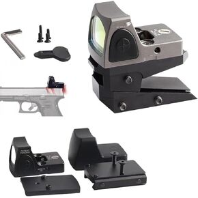 RMR Red Dot Sight 5MOA for TS9 G2C Glock Rifle Airsoft Pistol Hunting Reflex Sights Optic Scope 1913 Mount fit 20mm Weaver Rail Durable