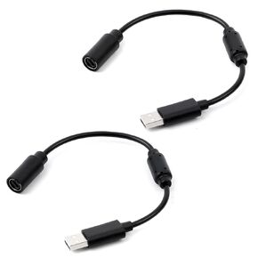 2PCS كابل USB الانفصال ، استبدال كبل محول سلك USB الانفصال عن Logitech G920 قوة القيادة Thrustmaster Ferrari 458 Game Wired Controllers ، نقل البيانات السريعة (أسود)