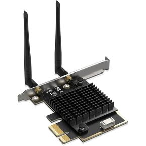 WiFi 7 PCIe Wireless Card Intel Be200 NGW ، Bluetooth 5.4 ، 5800Mbps. لا تدعم وحدة المعالجة المركزية AMD ، تدعم محول شبكة Nicgiga Windows 10/11 (64bit) ، مثالية لجهاز التوجيه wifi7/wifi6e/wifi6/wifi5.