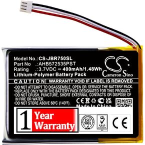 3.7V Battery Replacement for Evolve 75 AHB572535PST Battery