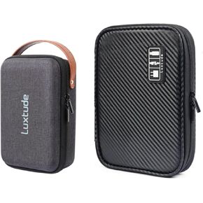 Luxtude Hard Case for Electronics & Soft Cable Organizer Bag