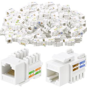 Hoteam Cat6 Cable RJ45 Keystone Jack Utp Modular Ethernet Jack INSERT 90 DEGREE