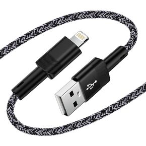 10FT Long USB A to Lightening Cable Fast Charging Compatible for iPhone 14 Pro Max 13 12 11 Pro Max XR XS X 8 7 6 Plus,Phone Charger Cord 10 foot Fast Charging Compatible for iPad/iPod/iPad Air Mini