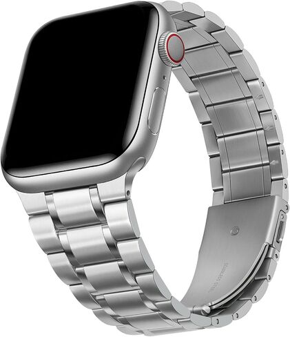 HITZEE Metal Bands Compatible with Apple Watch Band 42mm 41mm 40mm 38mm, Stainless Steel Replacement Men/Women Band Strap Compatible for iWatch Series 10 9 8 7 SE 6 5 4 3 2 1, Rose Gold in Kuwait