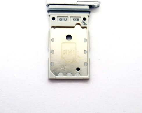 Dual SIM Double Card Tray Slot Holder Replacement Compatible with Samsung Galaxy S21 FE 5G (White) in Saudi Arabia