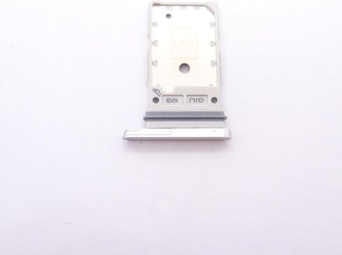 Dual SIM Double Card Tray Slot Holder Replacement Compatible with Samsung Galaxy S21 FE 5G (White) in Saudi Arabia