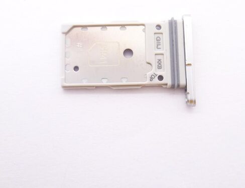 Dual SIM Double Card Tray Slot Holder Replacement Compatible with Samsung Galaxy S21 FE 5G (White) in Saudi Arabia