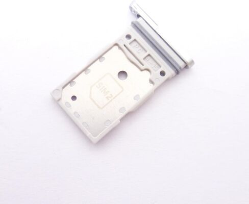 Dual SIM Double Card Tray Slot Holder Replacement Compatible with Samsung Galaxy S21 FE 5G (White) in Saudi Arabia