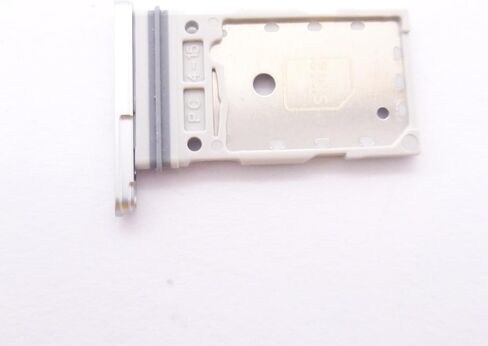 Dual SIM Double Card Tray Slot Holder Replacement Compatible with Samsung Galaxy S21 FE 5G (White) in Saudi Arabia