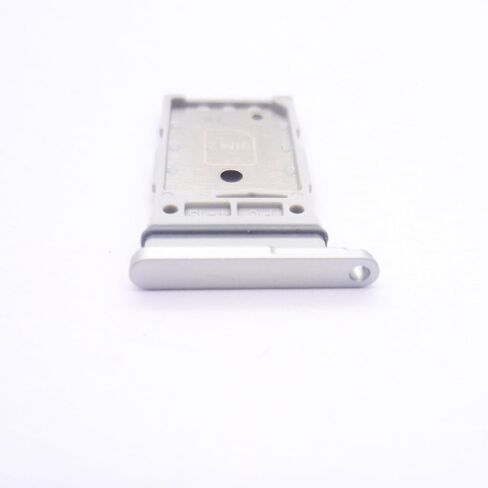 Dual SIM Double Card Tray Slot Holder Replacement Compatible with Samsung Galaxy S21 FE 5G (White) in Saudi Arabia