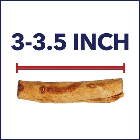 Pet Factory 100% Made in USA Beefhide 5" Chip Rolls Dog Chew Treats - Chicken Flavor, 5 Count/1 Pack in Kuwait