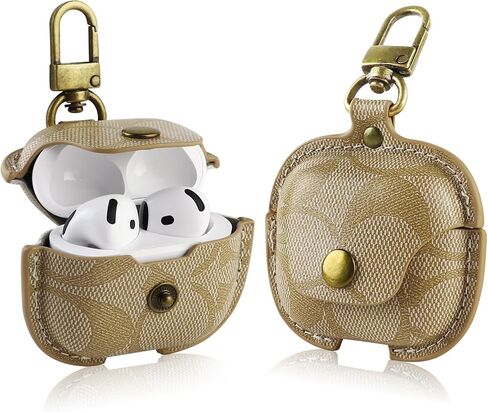 for AirPods 4 Case, Compatible with AirPods 4th Generation, Leather Full Body Shockproof Protective Cover, Random Pattern (A) in Saudi Arabia