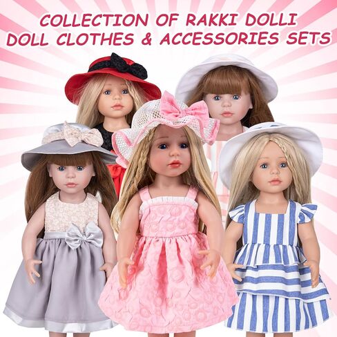 Doll Clothes Accessories 3 Pcs Set with Blue Princess Dresses Fluffy Skirt & White Underwear & Blue Headband Hair Rope (Doll & Shoes Not Included) 043 in Saudi Arabia