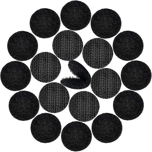 DFYOUHOME® 128 Pairs Self Adhesive Dot 1 inch Round Hook and Loop with Waterproof Sticky Glue Tape Back Nylon Dot Strip Fastener Light Weight Stronghold for Classroom, Office, Home (Red) in Kuwait
