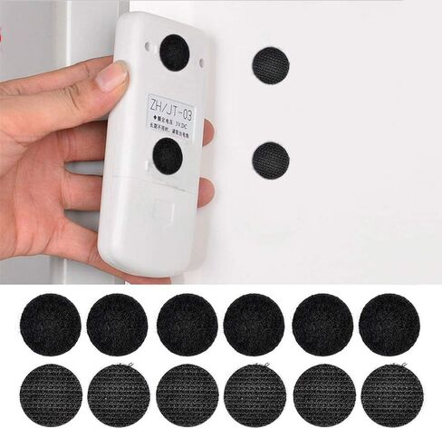 DFYOUHOME® 128 Pairs Self Adhesive Dot 1 inch Round Hook and Loop with Waterproof Sticky Glue Tape Back Nylon Dot Strip Fastener Light Weight Stronghold for Classroom, Office, Home (Red) in Kuwait