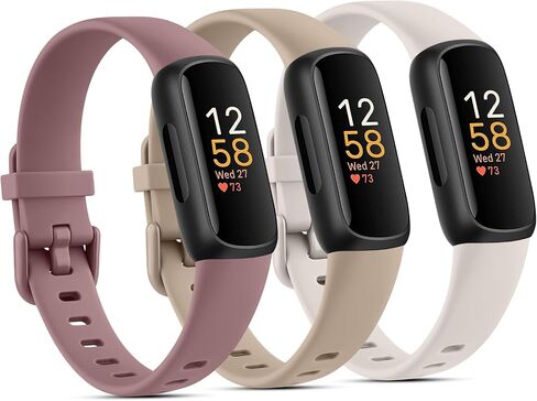3 حزمة نطاقات السيليكون متوافقة مع Fitbit Inspire 3 نطاقات للنساء الرجال ، وأشرطة معصم رياضية بديلة قابلة للتعديل in Kuwait
