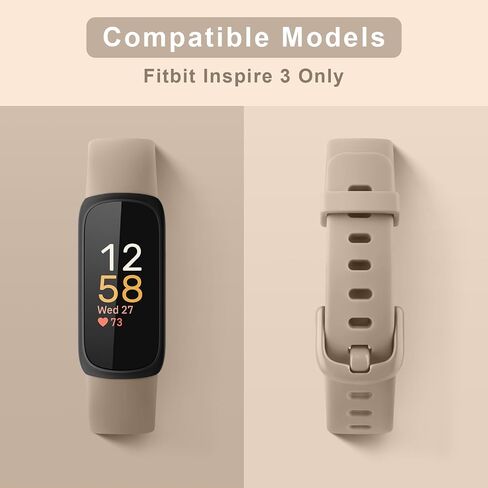 3 حزمة نطاقات السيليكون متوافقة مع Fitbit Inspire 3 نطاقات للنساء الرجال ، وأشرطة معصم رياضية بديلة قابلة للتعديل in Kuwait