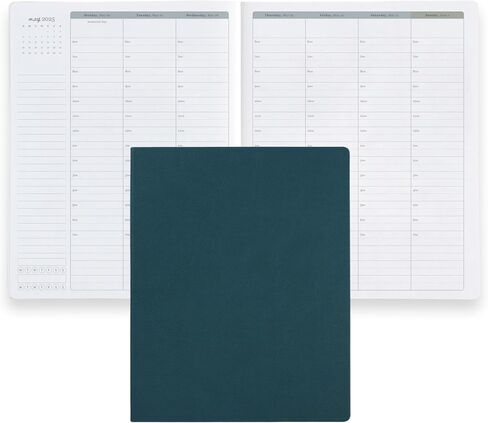 Erin Condren 2025 Softbound Focused Planner (يناير - ديسمبر 2025)، 8 × 10 بوصة، مجلة مخطط أسبوعية وشهرية لمدة 12 شهرًا، تخطيط أفقي، غطاء ناعم، ربط مسطح، غطاء باسل وداخلي مركز in Kuwait