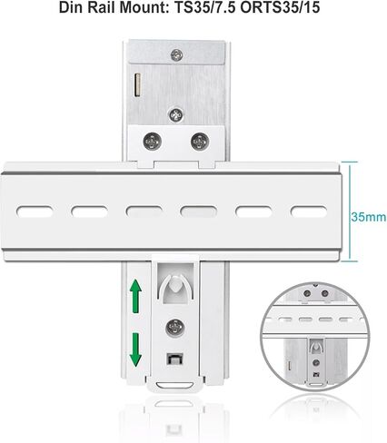 75W 12V Din Rail Mount Power Supply 12V 6.25A Output AC-DC Industrial Power Adapter 100~240V AC Input Din-Rail Switching Power Supply with Over Load/Temperature Short Circuit Protection in Saudi Arabia