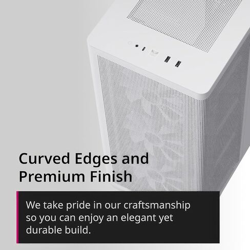 C1-R Mid-Tower ATX High Airflow PC Case, 4x120mm Black Fans, 11 Fan Slots, 360mm Radiator Support, ASUS/MSI Back-Connect Motherboard Support, Tempered Glass Panel, Cable Management, Type-C, Black in Kuwait