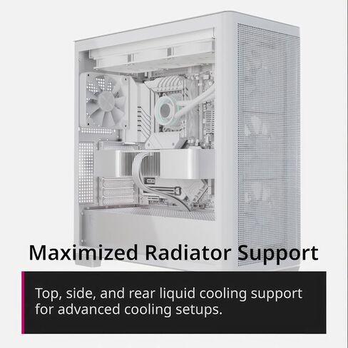 C1-R Mid-Tower ATX High Airflow PC Case, 4x120mm Black Fans, 11 Fan Slots, 360mm Radiator Support, ASUS/MSI Back-Connect Motherboard Support, Tempered Glass Panel, Cable Management, Type-C, Black in Kuwait